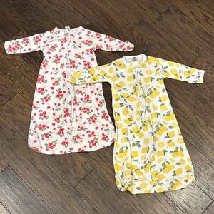 Strawberries and Lemon Print Sleep Sacks